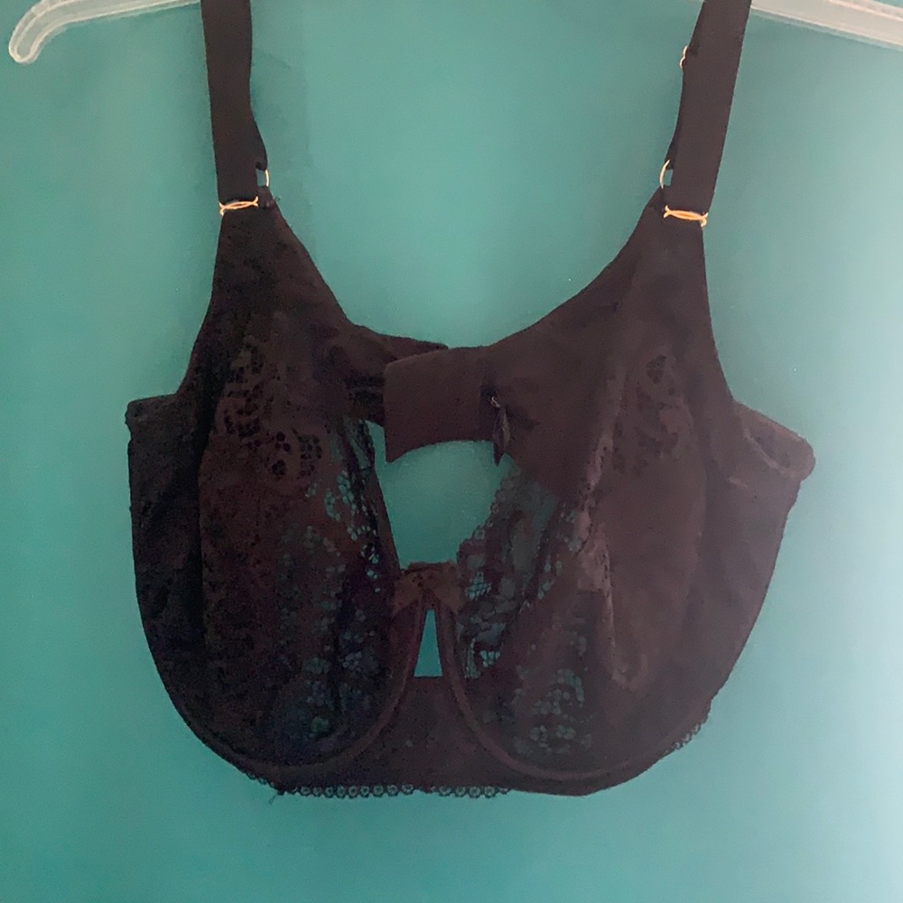 Black Lace Bra